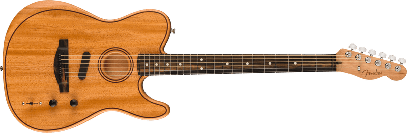 Fender American Acoustasonic® Telecaster® All-Mahogany, Ebony Fingerboard, Natural
