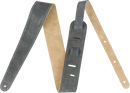 Fender Reversible Suede Strap, Gray/Tan, 2"