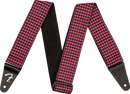 Fender Houndstooth Jacquard Strap, Pink, 2"