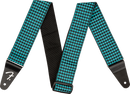 Fender Houndstooth Jacquard Strap, Teal, 2"