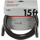 Fender® Professional Series Microphone Cable, 15', Black