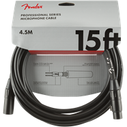 Fender® Professional Series Microphone Cable, 15', Black