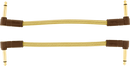 Fender Deluxe Series Instrument Cables (2-Pack), Angle/Angle, 6", Tweed