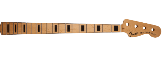 Fender Classic Series 70's Precision Bass® Neck, 20 Medium Jumbo Frets, Block Inlay, Maple