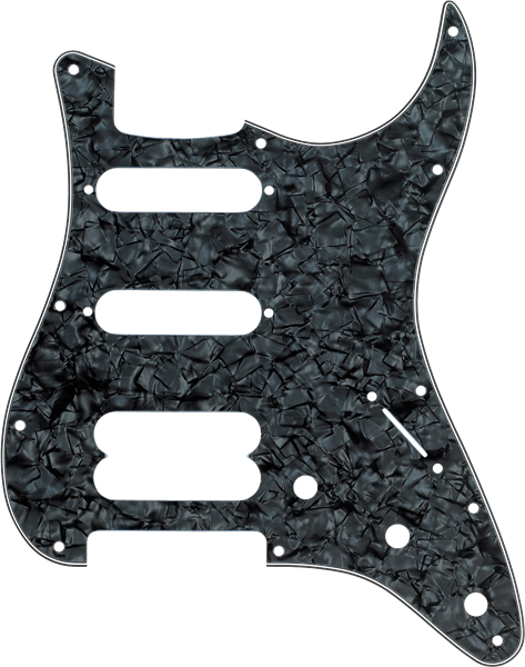 Fender Stratocaster HSS 11-Hole Pick Guard Black Pearl