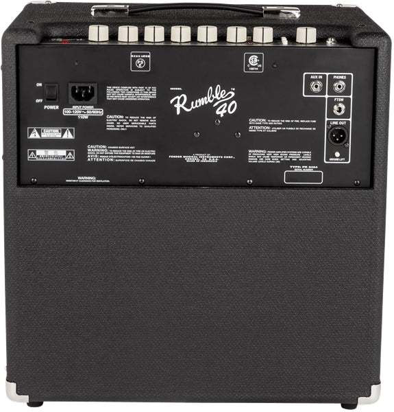 Fender Rumble™ 40 (V3), 120V, Black/Silver