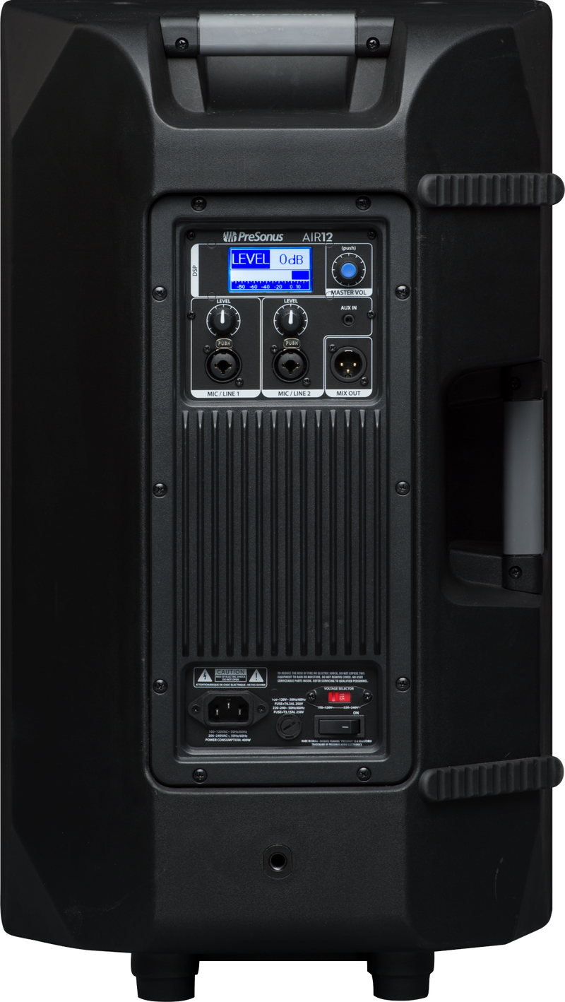 PreSonus® AIR12 2-Way Active Sound-Reinforcement Loudspeaker, Black