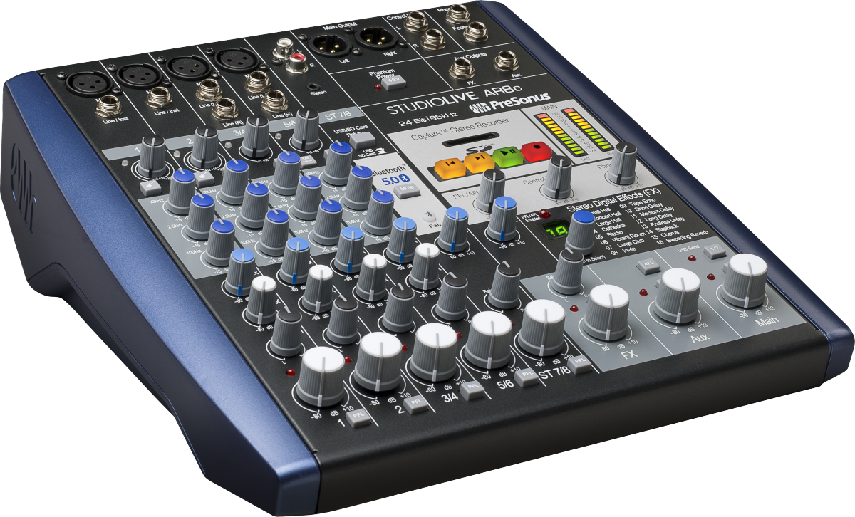 PreSonus® StudioLive® AR8c Analog Mixer, Blue