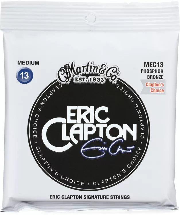 Martin MEC13 Clapton's Choice Phosphor Bronze Acoustic Guitar Strings - .013-.056 Medium