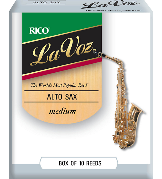 Rico La Voz Alto Sax Reed Medium Box 10
