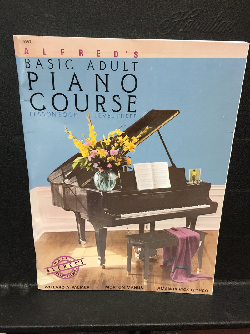 Alfred's Basic Adult Piano Course lesson Book Level 3