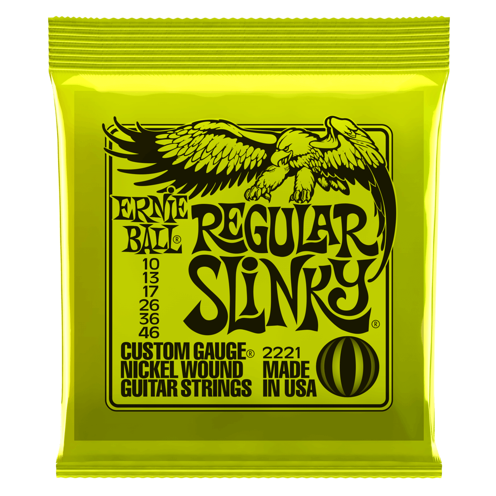 ERNIE BALL REGULAR SLINKY NICKEL WOUND ELECTRIC GUITAR STRINGS