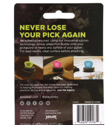 Ernie Ball Pick Buddy - Non-adhesive Pick Holder