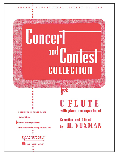 Hal Leonard Concert And Contest Collection C Flute Piano Accompaniment Only