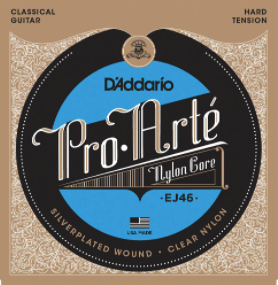 D'Addario Hard Tension Nylon Classical Guitar Strings