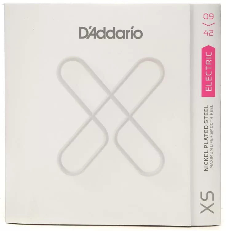 D'Addario XSE0942 Nickel-plated Steel-coated Electric Guitar Strings - .009-.042 Super Light