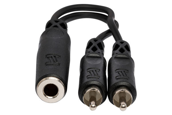 Y Cable 1/4 in TSF to Dual RCA