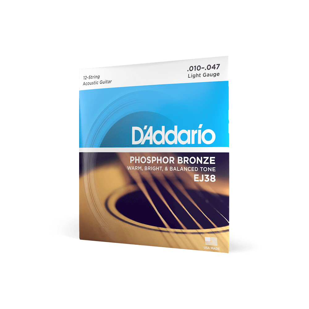D'Addario Phosphor Bronze 12-string Light Gauge .010-047