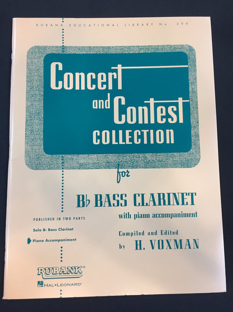 Concert And Contest Collection For Bb Bass Clarinet With Piano Accompaniment