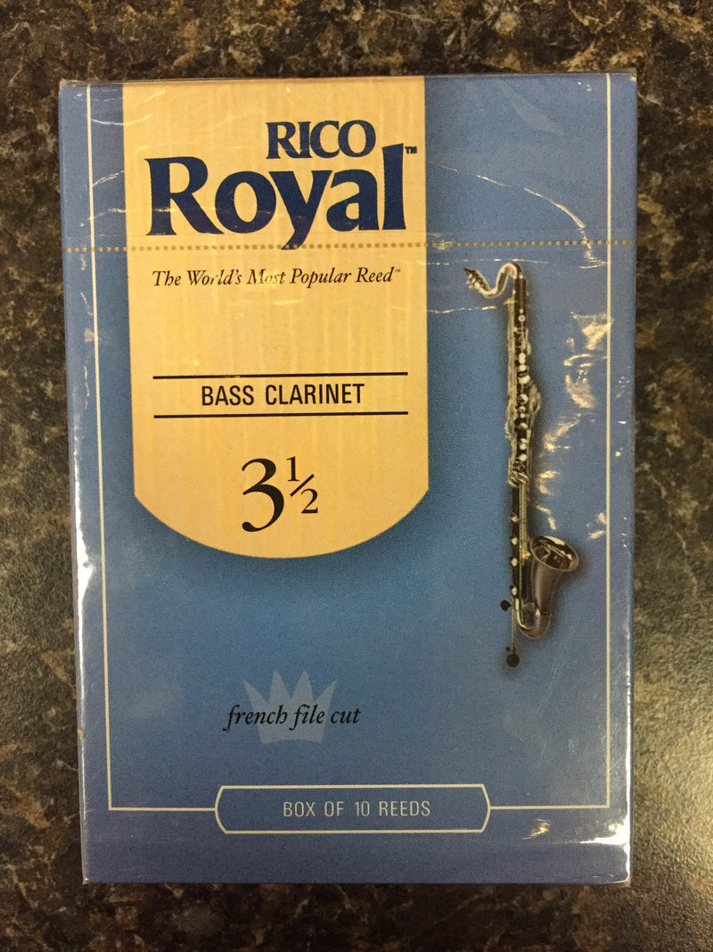 Rico Royal French Cut Bass Clarinet Reeds box 10