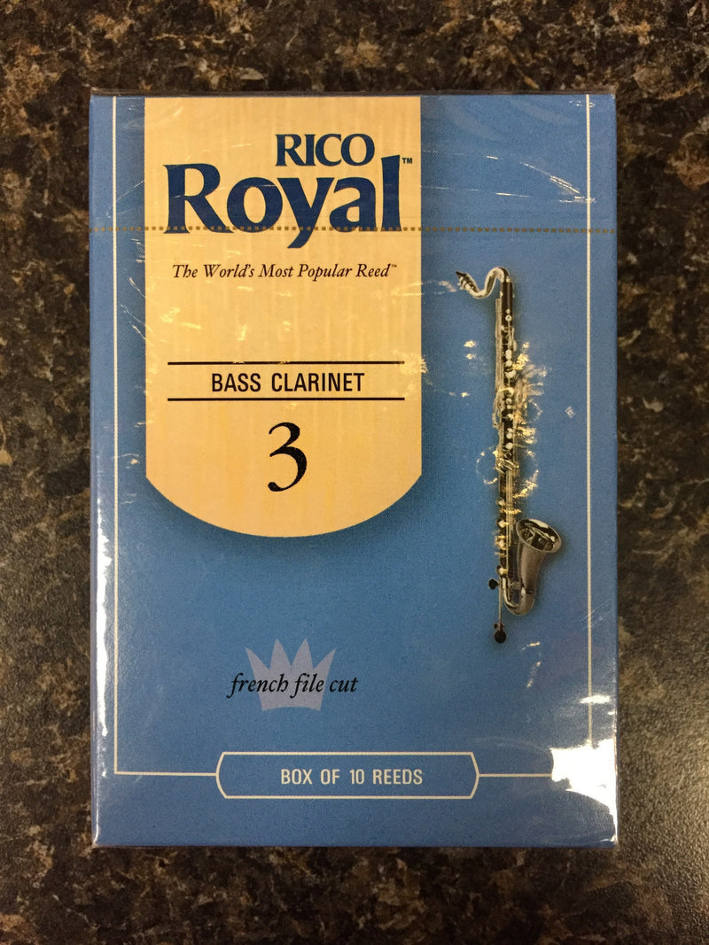Rico Royal French Cut Bass Clarinet Reeds box 10