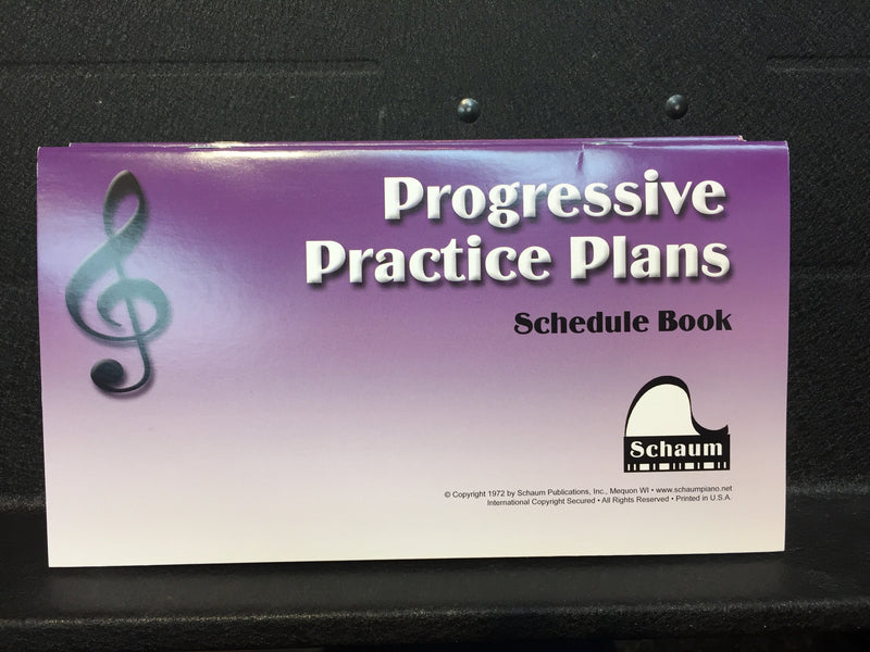 Progressive Practice Plans Schedule Book