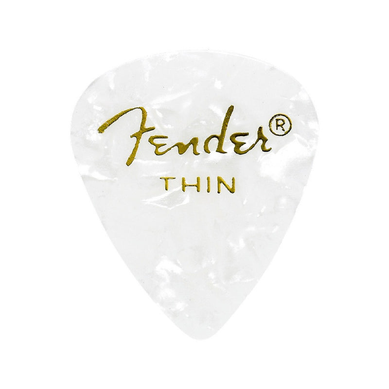 Fender 351 SHAPE PREMIUM PICKS -12 COUNT PACK WHITE